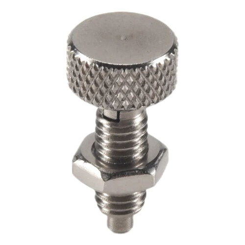 Hand Retractable Spring Plunger with Knurled Handle Stainless Steel Lock-Out M6 Type Release Pins for Rolling Toolbox A