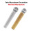 Sparkly Rhinestone Simulation Microphone Props Fake Microphone for Home Decoration Ornaments Singing Speaking Practice 2