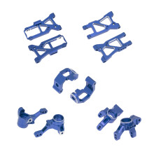 10-Delige Metalen Upgrade-Onderdelenset Draagarmen Knokkelarm voor 4-Tec 2.0 3.0 4Tec 2.0 VXL 1/10 RC -Road Auto,A