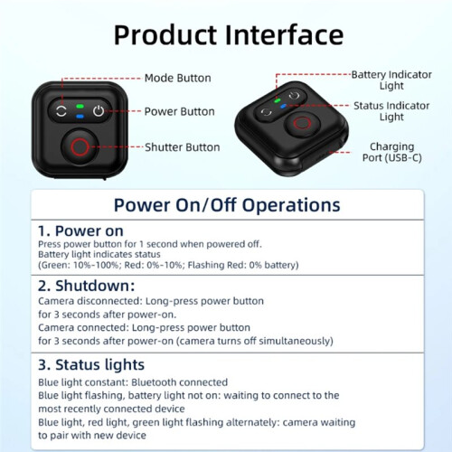 New  Remote Control 51M Manipulate IPX4 Waterproof for  X5 for  Accessories Photography 1