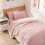 Twin XL comforter set soft pink 5-piece 3