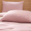 Twin XL comforter set soft pink 5-piece 5