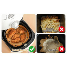 8pcs Air Fryer Liner Silicone Magnetic Snap to Fixed Air Fryer Parchment Paper for Safe & Efficient Cooking