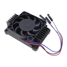 For Raspberry Pi CM4 Aluminum Alloy CNC Extreme Heat Sink Cooling Fan Compute Module 4 PWM Speed Control Fan Heatsink
