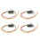 4X  Digital Voltmeter  0-100V LED Panel Voltage Meter 3-Digital with 3 Wires Red 1