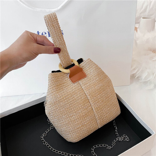 Γυναικεία τσάντα Tote Satchel με υφαντή αλυσίδα 2025, casual, τσάντα χειρός υψηλής 2