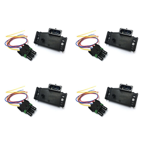 4X 3 Bar Map Manifold Absolute Pressure Sensor Turbo Boost Wire Plug Pigtail 12223861 for