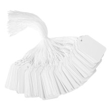 1000 PCS Price Tags with String Attached,1.77 X 1.1 Inches Hang Tags with String Attached,Name Tags for Bags Clothes