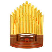 Pipe Organ Pen Pencil Holder, Funny Pen Holder Desktop Decoration, Pipe Organ Shaped Desktop Pen Holder, Cup Holder B
