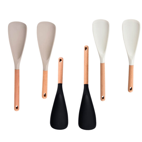 Nonstick-matlagningsskedar med trähandtag, 2 st 1