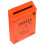 1Pack Orange Rectangular Vintage Mailbox for Wall Mountable Home Decor 11.4X8.7X2.4In 3