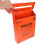 1Pack Orange Rectangular Vintage Mailbox for Wall Mountable Home Decor 11.4X8.7X2.4In 7
