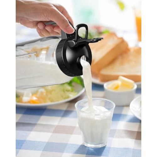 Pichet en verre avec couvercle 1,9 L (lot de 2) 1