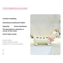 Dachshund Ceramic Toothbrush Holder Storage Rack Bathroom Sink Washstand Toothbrush Base Bathroom Decoration C