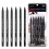 XINBOWEN 6-Pack Charcoal Pencils Set for Sketching, Shading & Artwork, Includes Grades HB to EE 1