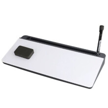 Schreibtisch-Whiteboard Aus Glas mit Ablage, Kunststoff-Notizständer, Gehärtetem Glas, für Zuhause, Büro und Haushalt A