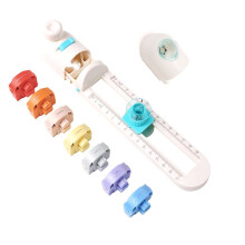 Multifunktionaler Locher, Papierschneider, Bastelwerkzeug, Papierschneider für Scrapbooking, Kartenschneider, Schreibwaren, Schulbedarf