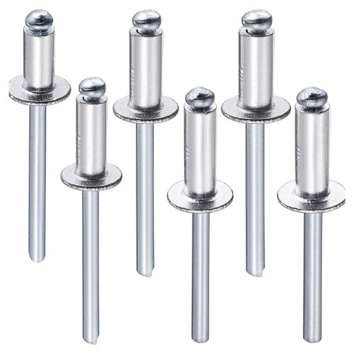 225 Pezzi di 6 Misure Comuni di Rivetti Ciechi + Utensili per Rivetti, per Progetti DIY per Auto e Utensili. 1