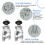 unbranded2Pcs Motor Handlebar Asser Double Mount Universal Bike Handlebars Silver 2