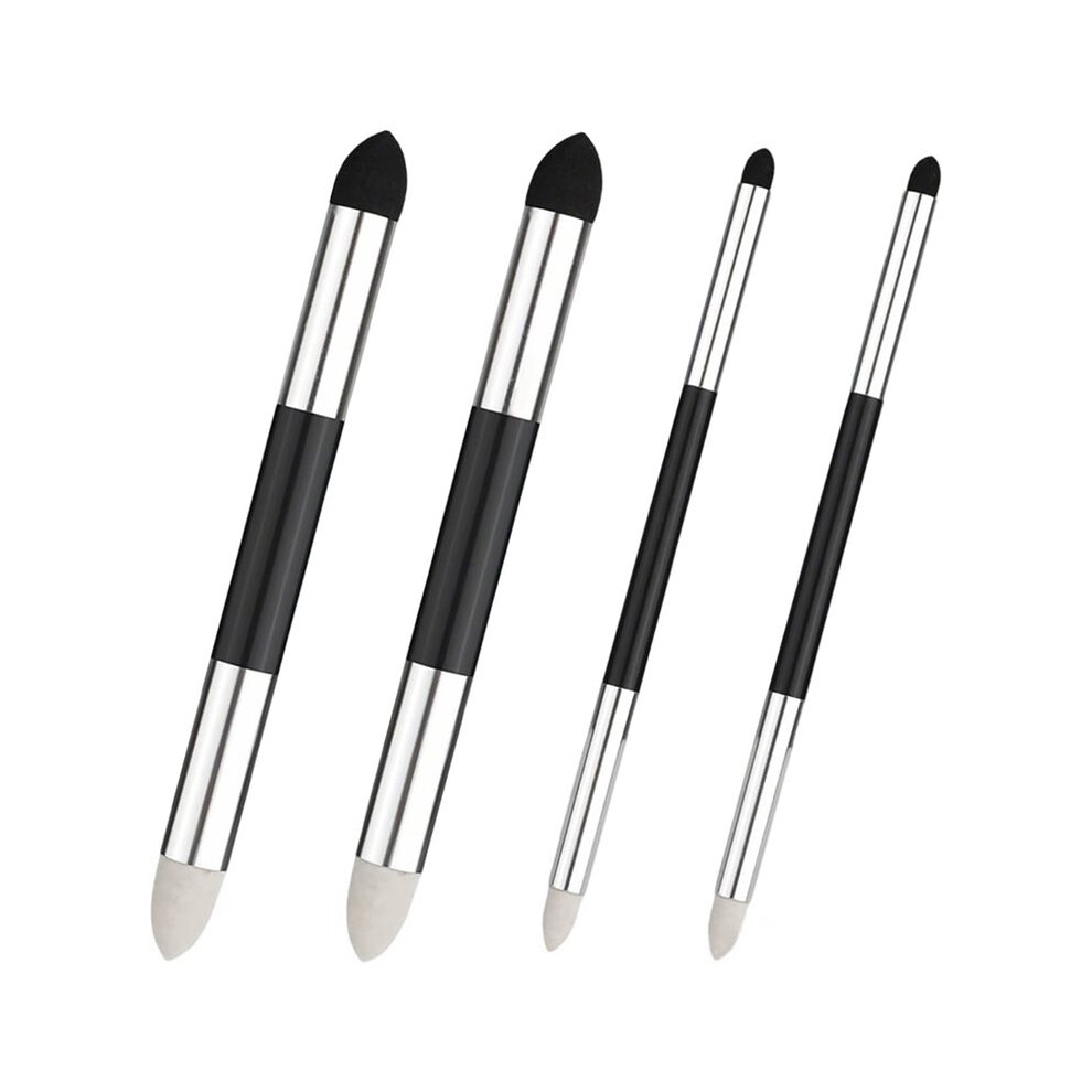 Saudism 4Pcs Dual Tip Artist Sponge Pen Set For Professional Drawing & Sketching, Soft Oil Pastel Blending Tools