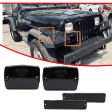 4PC Bumper Turn Signal+ Side Lights for YJ 1987-1995 56001378,56001424