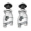 unbranded2Pcs Motor Handlebar Asser Double Mount Universal Bike Handlebars Silver 4