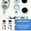 unbranded2Pcs Motor Handlebar Asser Double Mount Universal Bike Handlebars Silver 7