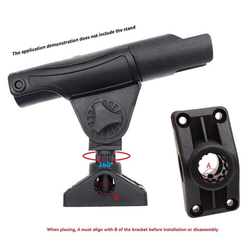 Inflatable Boat Accessory Fishing Rod Socket Holder Fixed Base Kayak Fixer Fix Pole Mount Base 2