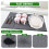 Stone Dish Drying Mat for Kitchen Counter, Foldable Diatomaceous Earth Large Dry Mats Grey 6