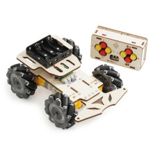 DIY Wooden McNam Remote Control Car Science Experiment Physical Model DIY Remote Control MCNA -Wheel Car