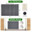 Stone Dish Drying Mat for Kitchen Counter, Foldable Diatomaceous Earth Large Dry Mats Grey 7