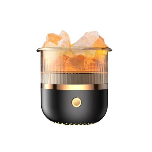 Aromatherapy Essential Oil Diffuser Salt Lamp Diffuser with 7 Color Lights 160ml Cool Mist Humidifier for Home B