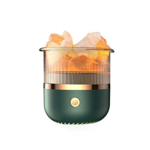 Aromatherapy Essential Oil Diffuser Salt Lamp Diffuser with 7 Color Lights 160ml Cool Mist Humidifier for Home C
