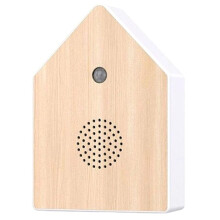 Wooden Bird Chirping Sound Box Simulated Bird Chirping Device for Home Room Bedroom Office Fireplace Garden Balcony