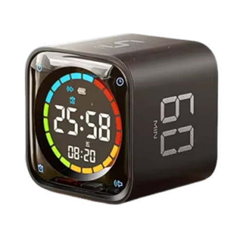Multi Functional 4-in-1 Tick  Manual Countdown Rotary Timer Mechanical Cooking Timer Cooking Shower Stopwatch Black