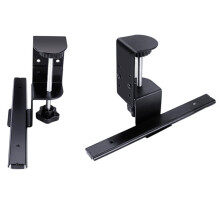 2 Stück Verstellbare Tastaturablage-Gleitschienen Ohne Bohren für Computer-/Bürotische, Geräuscharmes, Gewichtstragendes Design