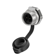 LP16 2 3Pin Waterproof Aviation Power Connector M16 Solderless Charger Screw Lock Plug Socket IP68 Adapter 2pin