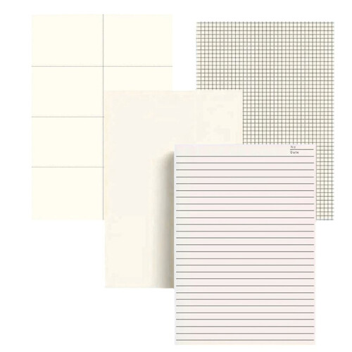 Student Draft Paper, Math Grid Paper, Rendering Paper, Check Sheet, Blank Sketchbook, Notebook