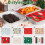 48 Christmas Foil Containers with Lids, 1000ml, 8 Festive 3