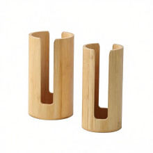 2 Piece Bamboo Mason Jar Lid Organizer Set Stackable Storage Box for Regular & Wide Mouth Canning Lids, Wood Lid Holder