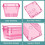 Set di organizer per cassetti in plastica trasparente – 25 pezzi, 4 misure 3