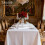 White Polyester Rectangle Tablecloth 90in Round, 6 Pack 4