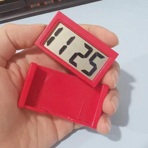 Mini Digital Clock Decorative Large Screen Car Clock Mini Clocks Dashboard 2