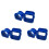 3X pour  Forester Impreza WRX Bague de CréMaillèRe de Direction Polyuréthane 1