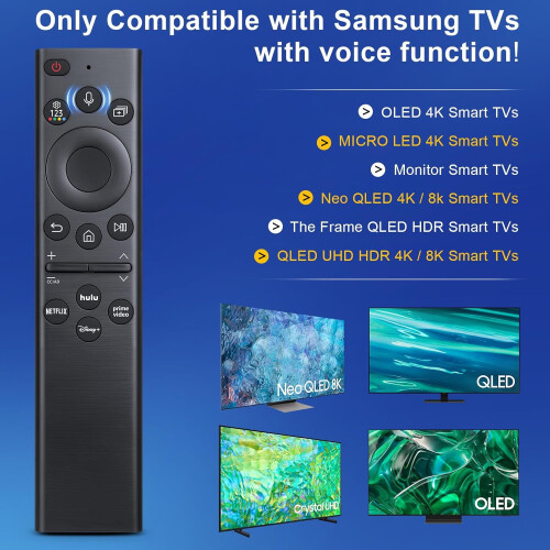 Télécommande de remplacement pour téléviseur intelligent Samsung avec commande vocale 1