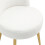Living And Home Teddy Fleece Dressing Table Stool with Iron Legs 5