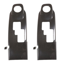 2X for GTR R35 2008-2016 Dry Carbon Fiber Center Console Gear Panel Frame Decoration Cover Trim