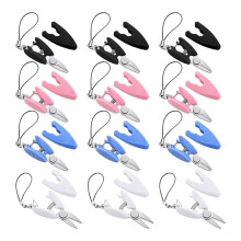 12Pcs Small Scissors Keychain Set with Cover Tiny Compact Yarn Keychain Scissors with Cover Travel-Sized for Travel