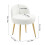 Living And Home Teddy Fleece Dressing Table Stool with Iron Legs 6