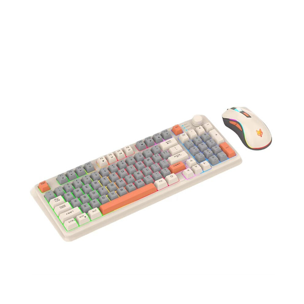 Xunfox K820 Usb Wired Game Keyboard Mouse Set Illuminated Desktop/Laptop Home Office Female Male Keyboard 4713405661603